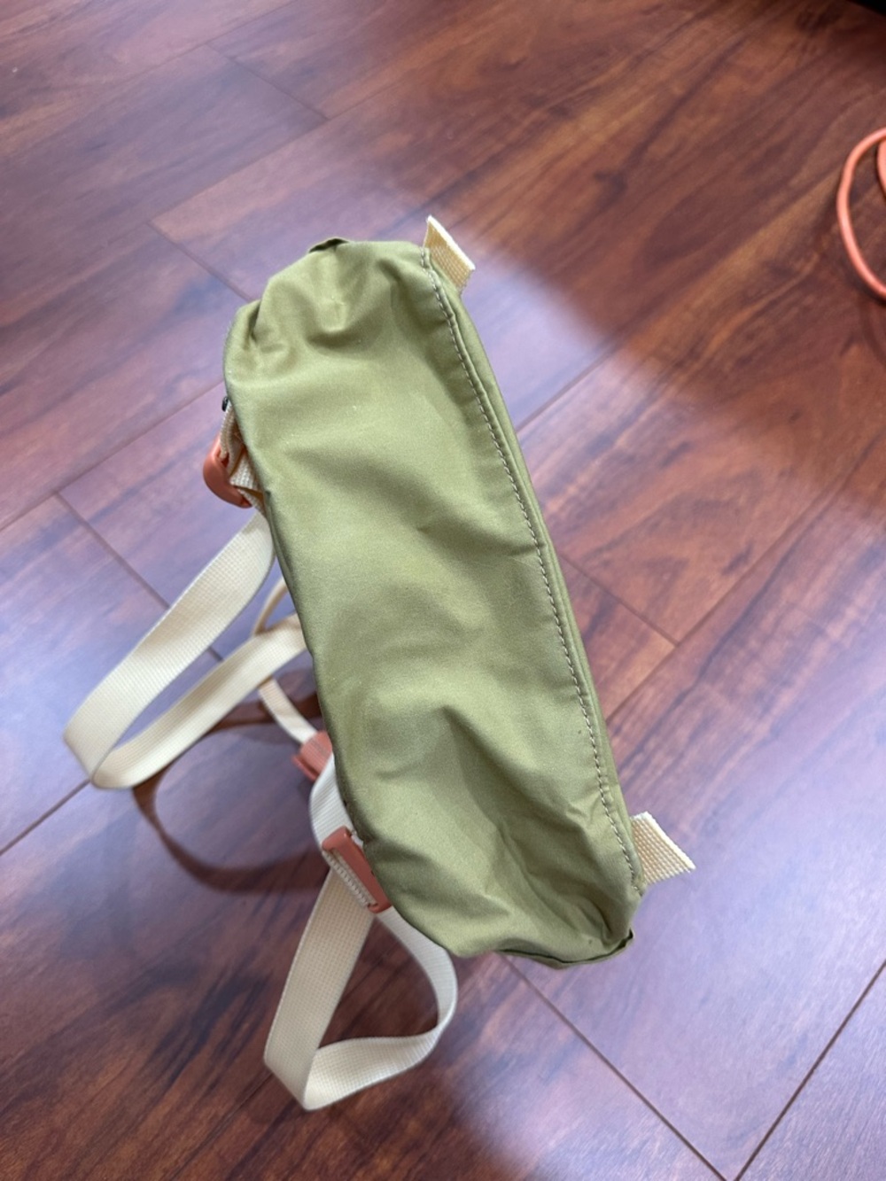 Fjallraven Kånken Two-Tone Blush Coral Pink & Olive Backpack Colorblock - Picture 4 of 8